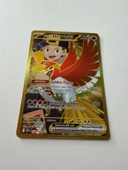Pokemon Destined Rivals Ethan's Ho-Oh EX 239/182 Ultra Rare Gold - Near Mint! - Image 4