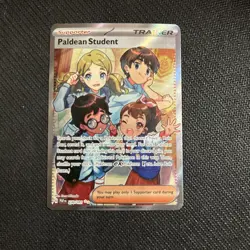 Pokemon TCG Scarlett & Violet Paldea Fates Paldean Student 230/091 Full Art - Image 1