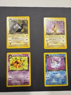 Pokemon Team Rocket French 1st Ed Lot – Dark Jolteon Vaporeon Magneton Kadabra - Image 1