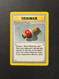 Pokemon Flute 86/102 - Base Set Shadowless (HP) - Image 1