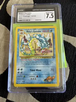 POKEMON TCG - MISTY'S GYARADOS 13/132 POKEMON PSA 9 FIRST EDITION GYM CHALLENGE - Image 2