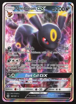 Umbreon GX 80/149 Pokemon Sun and Moon Base Set - Image 1