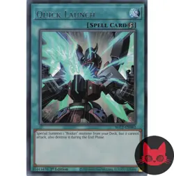 Yugioh Quick Launch BLC1-EN042 Silver Ultra Rare 1st Edition NM - Image 1