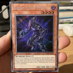 Vision HERO Vyon BLHR-EN059 Secret Rare Near Mint 1st Edition Yugioh LP - Image 1