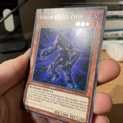 Vision HERO Vyon BLHR-EN059 Secret Rare Near Mint 1st Edition Yugioh LP - Image 2