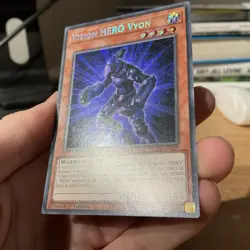 Vision HERO Vyon BLHR-EN059 Secret Rare Near Mint 1st Edition Yugioh LP - Image 3