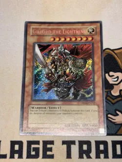 Gilford The Lightning DR04-EN242 Secret Rare Unlimited Yu-Gi-Oh NM Foil Bleed 🩸 - Image 2