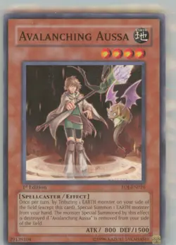 Yu-Gi-Oh Enemy of Justice Avalanching Aussa #EOJ-EN026 1st Edition NM or Better - Image 1