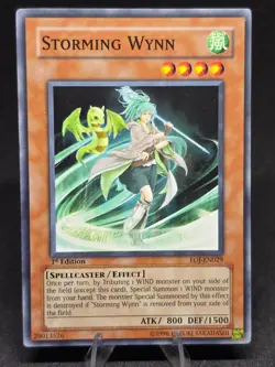 Yu-Gi-Oh! Storming Wynn EOJ-EN029 Enemy of Justice 1st Edition VLP - Image 1