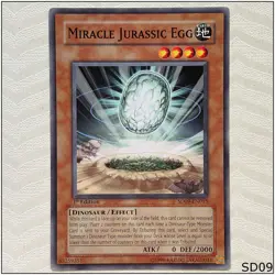Miracle Jurassic Egg - SD09-EN015 - Common 1st Edition Yugioh - Image 1