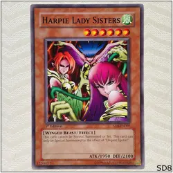 Harpie Lady Sisters - SD8-EN007 - Common 1st Edition Yugioh - Image 1