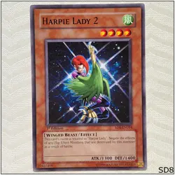Harpie Lady 2 - SD8-EN014 - Common 1st Edition Yugioh - Image 1
