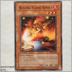 Raging Flame Sprite - RDS-EN020 - Common 1st Edition Yugioh - Image 1