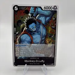 MONKEY D LUFFY RARE HOLO FOIL Op07-091 R One Piece 500 Years in Future TCG CCG - Image 1