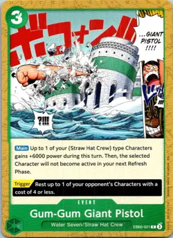 Gum-Gum Giant Pistol #EB02-021 One_piece Lightly played - Image 1