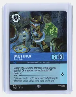 Daisy Duck Ghost Finder Disney Lorcana Whispers ITW #217/204 Epic Rare Cold Foil - Image 2