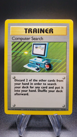 Computer Search 71/102 Rare Base Set Unlimited 1999 WOTC Pokemon Card TCG MP+ - Image 1