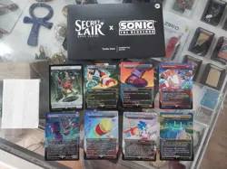 8 CARD SET - OPENED - Friends and Foes Secret Lair x Sonic-UNSEALED MTG - Image 1