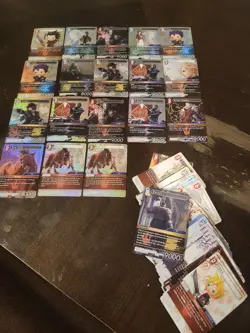 Final Fantasy TCG Opus Card Lot Cloud Barret Many Foil Over 100 Cards - Image 1