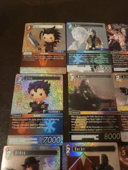 Final Fantasy TCG Opus Card Lot Cloud Barret Many Foil Over 100 Cards - Image 2