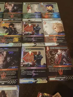 Final Fantasy TCG Opus Card Lot Cloud Barret Many Foil Over 100 Cards - Image 4