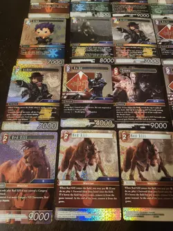 Final Fantasy TCG Opus Card Lot Cloud Barret Many Foil Over 100 Cards - Image 5