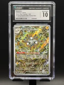 CGC 10 Magneton 159 Surging Sparks ETB Promo SVP EN Pokemon Card - Image 1