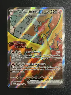 Team Rocket's Moltres ex - (Destined Rivals Stamp) 208/182 Miscellaneous Cards & - Image 1