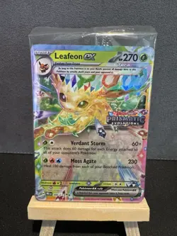 Leafeon EX Prismatic Evolutions Sealed/STAMPED Surprise Box Promo Card 006/131 - Image 1