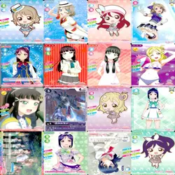 lovelive Love Live card game rare HOLO 128 lot bulk cards school idol collection - Image 5