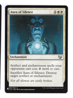 Aura of Silence (Commander 2015) Magic: The List Mystery Booster #060 - Image 1