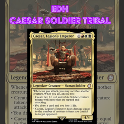EDH - Caesar Tokens, MTG Commander Deck, Bracket 2, Mardu, Fallout - Image 1