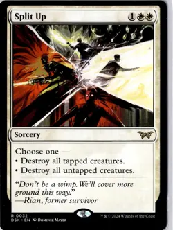 Split Up Duskmourn: House of Horror Regular NM R 0032 - Image 1