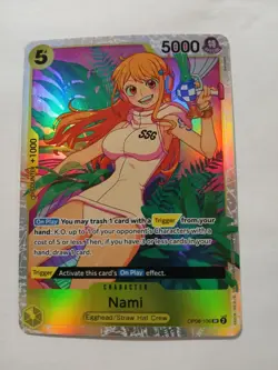 One Piece Nami OP08-106 English Near Mint Condition Tcg - Image 1
