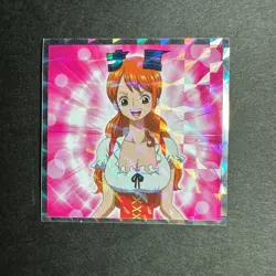 S1312 Nami Japanese One Piece Wafer Prism Holo Sticker Lotte - Image 1