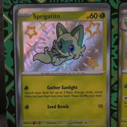 Pokemon TCG SVP Sprigatito Floragato Meowscarada ex Holo Card Set English - Image 2