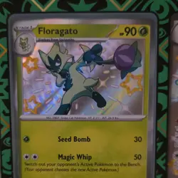 Pokemon TCG SVP Sprigatito Floragato Meowscarada ex Holo Card Set English - Image 3