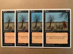 MTG 4x Blight Core Set 4th Edition OLD SCHOOL Magic the Gathering Card x4 NM - Image 1