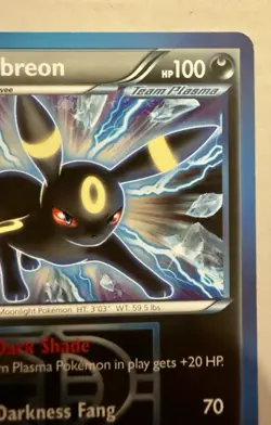 Pokemon TCG Umbreon 64/116 Plasma Freeze, Team Plasma, Non-Holo Regular Card LP - Image 3