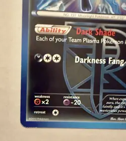 Pokemon TCG Umbreon 64/116 Plasma Freeze, Team Plasma, Non-Holo Regular Card LP - Image 5