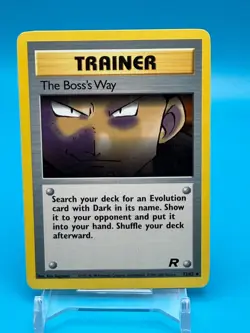 The Boss's Way Pokemon Team Rocket Trainer Card 73/82 LP Vintage 2000 TCG - Image 1