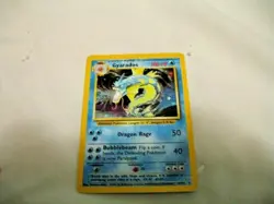 VINTAGE POKEMON BASE SET GYARADOS HOLO/FOIL CARD-#6/102-HP CONDITION! - Image 4