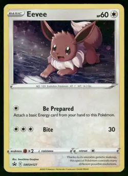 Eevee SWSH127 Promo Holo NM Pokemon SWSH: Sword & Shield Promo Cards - Image 1