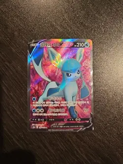 Pokemon Card KOREAN Glaceon V SR 076/069 s6a Full Art Eevee Heroes MINT HOLO SR - Image 1
