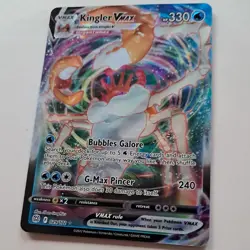 kingler VMAX 029/172 Briliant Stars Pokemon Holo Rare Card TCG SWSH - Image 1