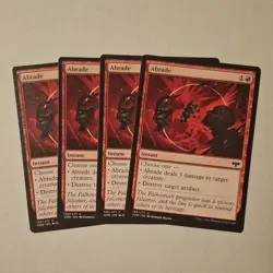Magic: The Gathering Abrade Instant Innistrad Crimson Vow Set of 4 English Cards - Image 1