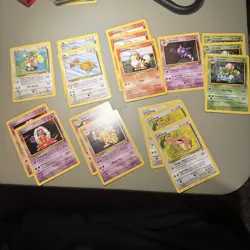 2000 Pokemon BASE SET 2 NEAR COMPLETE No holo RARE UNCOMMON COMMON 350+ card lot - Image 4