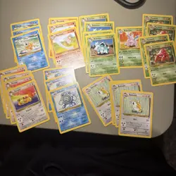 2000 Pokemon BASE SET 2 NEAR COMPLETE No holo RARE UNCOMMON COMMON 350+ card lot - Image 5