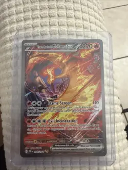 Team Rockets Moltres EX Destined Rivals 229/182 Secret Art Rare Card - Image 1