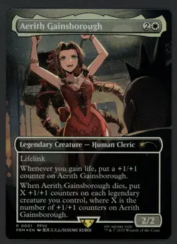 ***FOIL Borderless Aerith Gainsborough Pro Tour Promo*** MTG Final Fantasy - Image 1